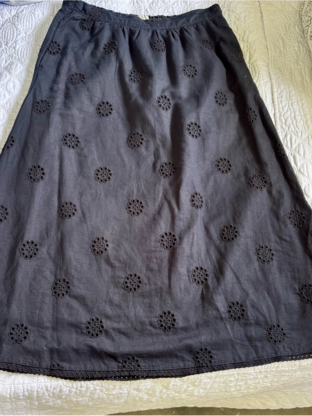 Black Womens Vintage Woodland Core Skirt With Pockets Moody Size Medium